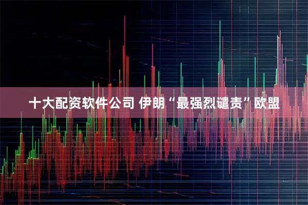 十大配资软件公司 伊朗“最强烈谴责”欧盟
